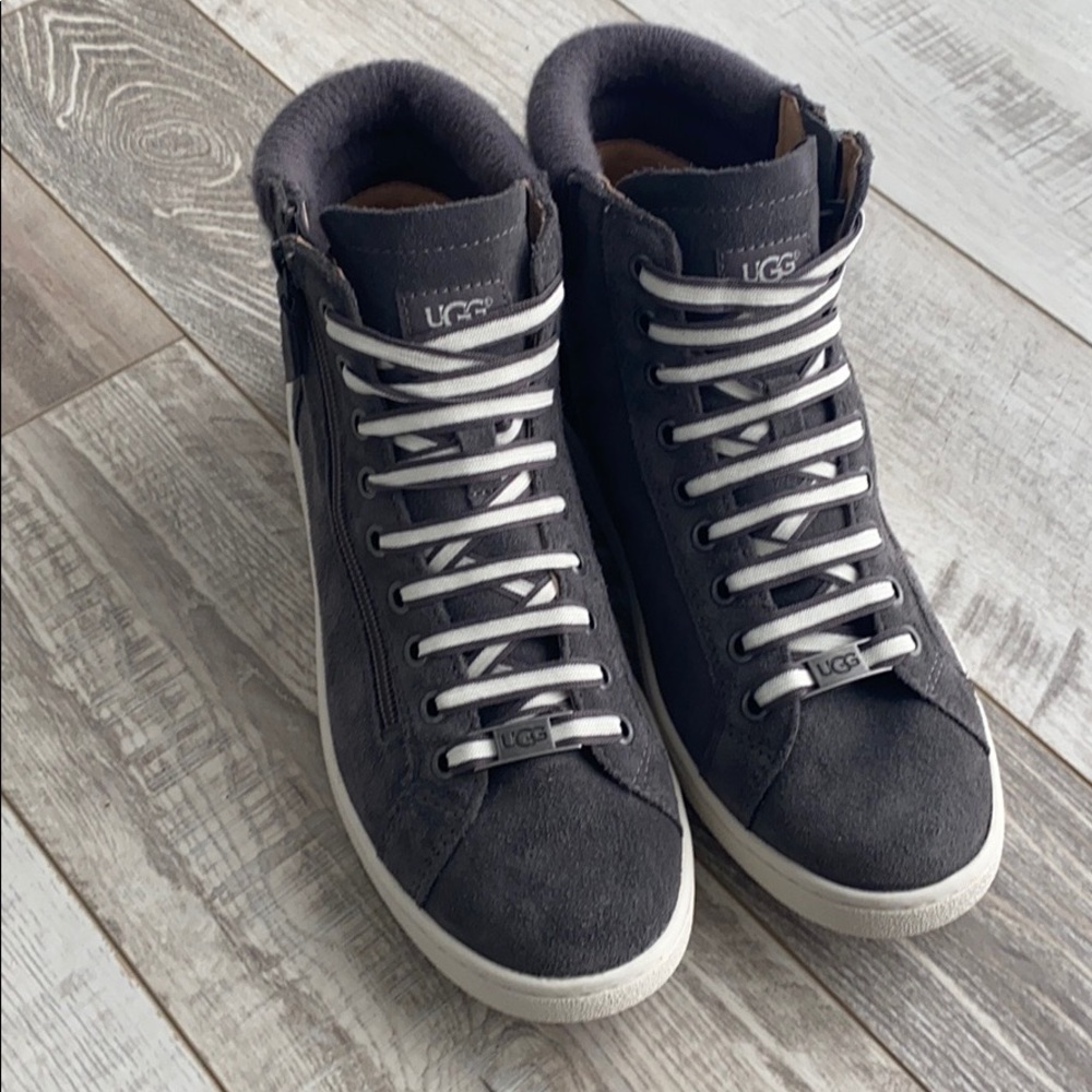 UGG Olive Charcoal Suede High Tops